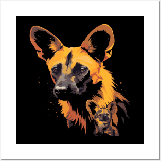 African Wild Dog Mothers Day Posters and Art